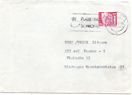 61806 - DDR - 1988 - 20Pfg Kl.Bauten EF A Bf HALLE - ... -> UdSSR - Lettres & Documents