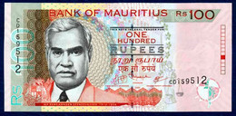 MAURITIUS MAURICE 100 RUPEES P-56c Renganaden Seeneevassen - Court House, Port Louis 2009 UNC - Mauritius