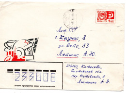 61811 - Russland / UdSSR - 1983 - 4K GAUmschlag "Kosmos / Revolution" KOTEL'VA -> KAUNAS - Lettres & Documents