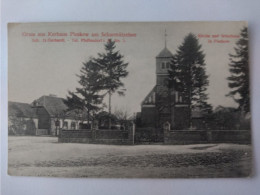Gruss Aus Kurhaus Pieskow Am Scharmützelsee, Kirche U. Schulhaus, 1910 - Bad Saarow