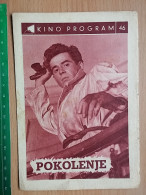 Prog 44 - A Generation (1955) - Pokolenie - Tadeusz Lomnicki, Urszula Modrzynska, Tadeusz Janczar - Publicité Cinématographique