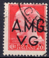 Venezia Giulia - 20 Cent. Senza Filigrana Sass. 5 Ø - Used