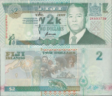 Fiji 2000 - 2 Dollars Millennium - Pick 102 UNC Commemorative - Fiji