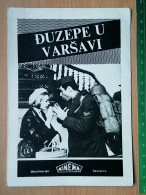 Prog 50 - Giuseppe W Warszawie (1964) - Elzbieta Czyzewska, Antonio Cifariello, Zbigniew Cybulski - Publicité Cinématographique