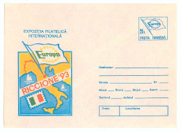 IP 93 - 81 ITALY, Riccione '93 International Philatelic Exhibition - Stationery - Unused - 1993 - Autres & Non Classés