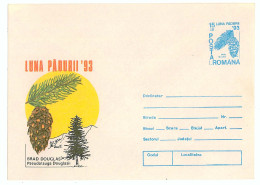 IP 93 - 58 Moon Forrest, FIR Douglas, Romania - Stationery - Unused - 1993 - Nature
