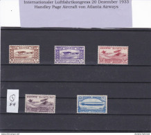 ÄGYPTEN - EGYPT - EGYPTIAN - INT.LUFTFAHRTKONGRESS - AVIATION 1933 GRAF ZEPPELIN - M.N.H - Unused Stamps