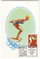 MAX 24 - 140 SWIMMING, The Jewish Sports Association, Romania - Maximum Card - 2000 - Natación