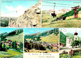 St Anton A Arlberg - Tirol - Station Vallugagrat - Schindlerbahn - Cable Car - Multiview - 1662 - Austria - Used - St. Anton Am Arlberg