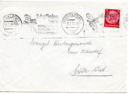 61883 - Deutsches Reich - 1937 - 12Pfg Hindenburg EF A Bf DUESSELDORF - SCHAFFENDES VOLK ... -> Essen - Covers & Documents