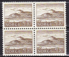 NO238C - NORWAY 1977 – BLOCKS - MONUMENTS - Y&T # 696(x4) MNH 3 € - Ongebruikt