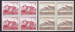 NO238D - NORWAY 1977 – BLOCKS - MONUMENTS - Y&T # 695/6(x4) MNH 6 € - Ongebruikt