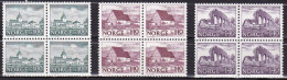 NO239Ab - NORWAY 1978 – BLOCKS - MONUMENTS - Y&T # 722/4(x4) MNH 7 € - Nuevos