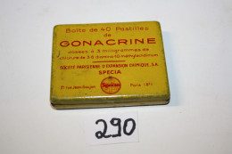C290 Ancienne Boite Publicitaire En Métal - Gonacrine - Specia - Paris - Boxes