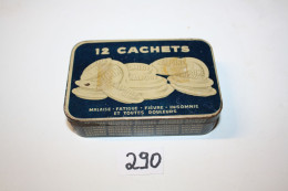 C290 Ancienne Boite Publicitaire En Métal - Calmine - 12 Cachets - Fatigue - Boxes