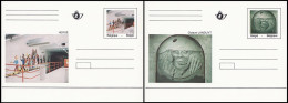 Cartes Illustrées / Geïllustreerde Kaarten 44.1/44.2** (BK44/45) - TINTIN / KUIFJE - NEUF/NIEUW - 1993 - Philabédés (cómics)