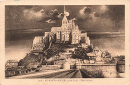 FRANCE -  Le Mont Saint Michel - Effet De Lune - Carte Postale Ancienne - Le Mont Saint Michel