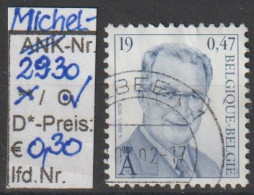 2000 - BELGIEN - FM/DM "König Albert II." 19 Fr / € 0,47 Mehrf.  - O Gestempelt - S.Scan (2930o Be) - 1993-2013 König Albert II (MVTM)