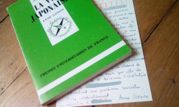 Édition Originale, Que Sais-je, La Vie Japonaise, Anne Gonon, Avec Carte Dédicace De L'auteur - Livres Dédicacés