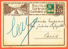 SUISSE . CARTE POSTALE . OBLITERE . +TIMBRE Nr:172. LAUSANNE .3.10.1929. Pour . PARIS . FRANCE . - Entiers Postaux