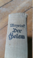 Der Golem, Gustav Meyrink, 1915, Le Golem En Vo, édition De L'année D'origine - Libros Antiguos Y De Colección