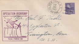 US Antarctic Operation Highjump Cancel USS Mount Olympus 10 Jan 1947 - Other & Unclassified