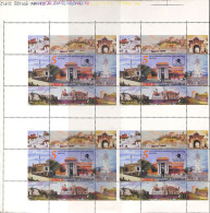 1991 PHILATELIC EXHIBITION JUFIZ IX, Plate WITH 4 MINIATURE SHEETS (BLOCKS) IN Se-tenant.MNH - Imperforates, Proofs & Errors