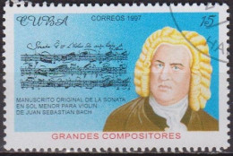 Musique - CUBA - Jean Sébastien Bach, Compositeur  N° 3654 - 1997 - Used Stamps