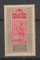 HAUT SENEGAL ET NIGER - 1914-17 - N°YT. 28 - 40c Rose Et Gris - Neuf Luxe ** / MNH / Postfrisch - Nuevos
