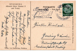 61919 - Deutsches Reich - 1937 - 6Pfg Hindenburg EF A AnsKte MUENCHEN - KAMPF DEM VERDERB -> Gauting - Lettres & Documents