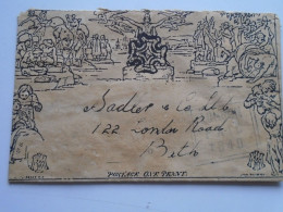 D200552   Great Britain - Postal History - Illustrated MULREADY Styl Cover   1840 LONDON PAID - Sadler & Co.  BATH - ML - 1840 Mulready Envelopes & Lettersheets