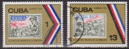 Révolution - CUBA - Timbres Sur Timbres - N° 1729-1731 - 1974 - Gebraucht