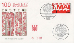BRD FRG RFA - 100 Jahre 1. Mai (MiNr: 1459)  1990 - Illustrierter FDC - 1981-1990