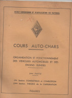 Cours Auto-chars   3e Partie Combustibles Combustion Carburation    Figures   (CAT7044) - Français