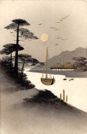 CPA JAPON / CPA ILLUSTRATEUR DU JAPON / REHAUSSEE DE DORURE A L'OR / JAPAN - Other & Unclassified