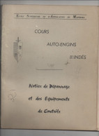 Cours Auto-engins Blindés  Dépannage équipements De Contrôle  1967  (CAT7046) - Français