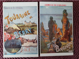 Chemins De Fer Affiches , Bretagne Et Touraine - Other & Unclassified