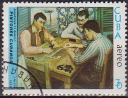 Art, Peinture - CUBA - Les Joueurs De Domino - N° 261 - 1977 - Luchtpost