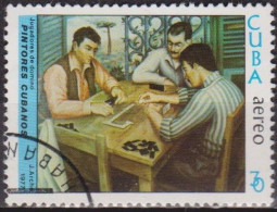 Art, Peinture - CUBA - Les Joueurs De Domino - N° 261 - 1977 - Posta Aerea