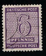 1945 Numeral Michel DD 129Yw AFA DD-WS 8II Unificato DD-SOC 129A  Used - Usati