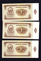 Mongolia 1 Tugrik 1966 P-35a  AU/UNC. X3 - Mongolei