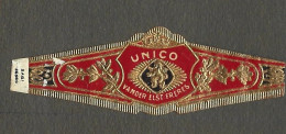 Bague De Cigare   Ancienne  1870 - 1920  -  Tabac -unico - Vander Elst Freres - Bagues De Cigares