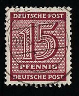 1945 Numeral Michel DD 133Xwb Stamp Number DD 14N8 Yvert Et Tellier DD-SOC 14 Stanley Gibbons DD-RD 12  Used - Afgestempeld