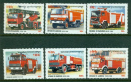 CAMBODIA 2000 Mi 2102-07** Fire Vehicles [B162] - Vrachtwagens