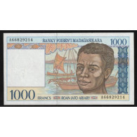 MADAGASCAR - PICK 76 B - 1000 FRANCS (200 ARIARY) - ND 1994 - SUP - Madagascar