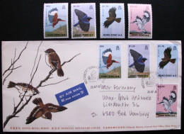 Luftpost-Satzbrief MiF "Hong Kong Birds"  20.4.89 Nach D-Bad Homburg Plus 1 Satz ** Postfrisch. Siehe 3 Bilder. - Cartas & Documentos