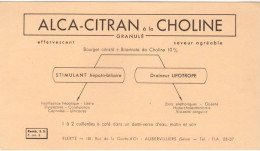 BUVARD ALCA CITRAN à La CHOLINE - Produits Pharmaceutiques