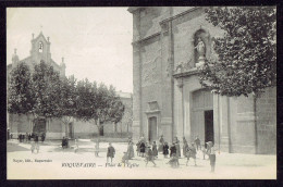 CPA 13 - ROQUEVAIRE - PLACE DE L'EGLISE - Roquevaire