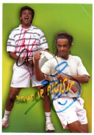 TENNIS : Ticket D'entrée Signé Par Yannick NOAH Et Henri LECONTE, Tournoi Des Petits As 2004 à Tarbes. - Autografi