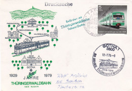 Germany DDR  50 Jahre Thüringwaldbahn  17-07-1979 - Tranvie